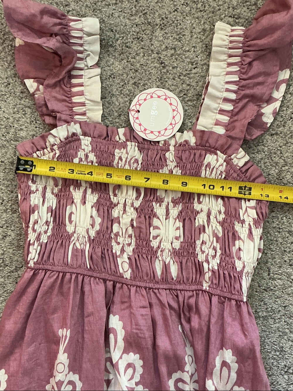 NWT Umgee Midi Dress ~ Summer Vibes Mauve - Picture 5 of 8
